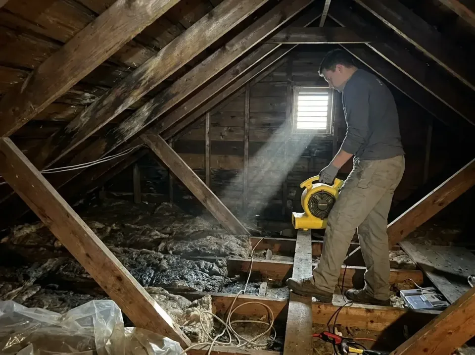 attic-water-damage-drying-proc-007 — frequently asked questions, Emergency Water Extraction & 24/7 Flood Response in Chilhow…